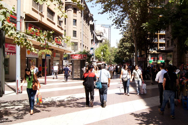 Tipps Innenstadt mit vielen Geschäften in Santiago de Chile