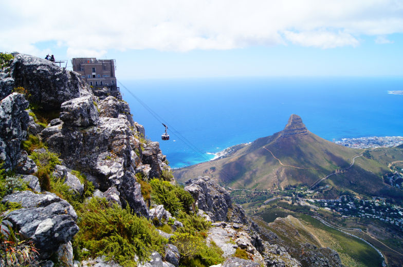 Kapstadt Tipps Seilbahn auf Tafelberg dreht sich 