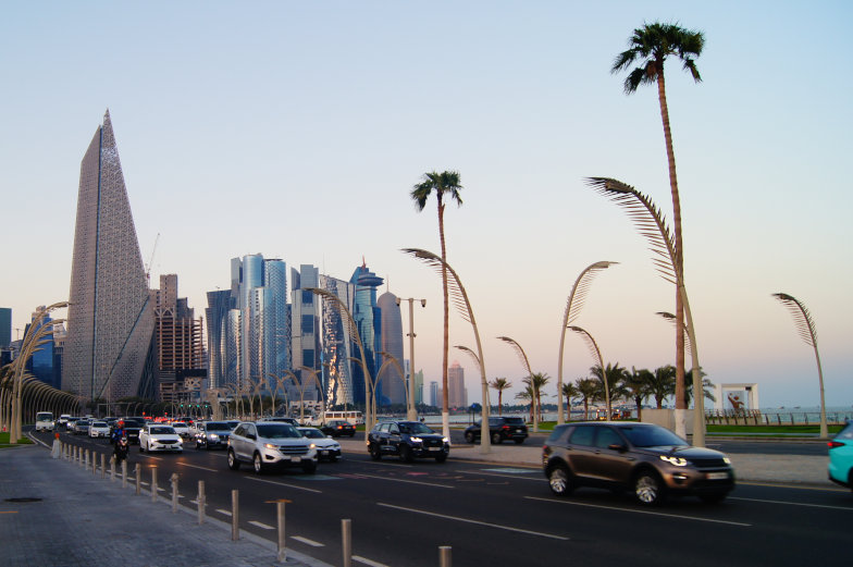 Doha Reisetipp beachte in Doha den Verkehr 